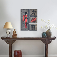 Load image into Gallery viewer, WoodArt - Geisha(Anthracite)