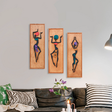 Load image into Gallery viewer, WoodAfrican- African Dancer Women