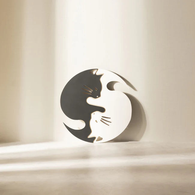 WoodArt - Yin Yang Cat