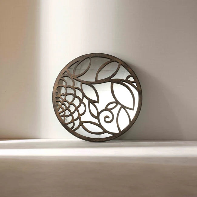 WoodMirror- Leaf Mirror
